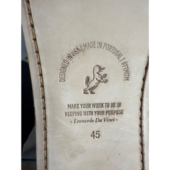 NIB Freeman Plat Mens‎ Court Mid Black Leather & Suede Hi-Top Sneakers Size 12 - Picture 10 of 13